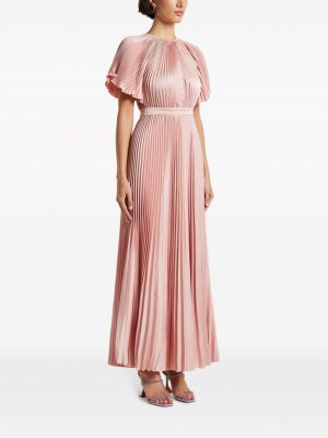 Sukienka mini plisowana L'idée różowa