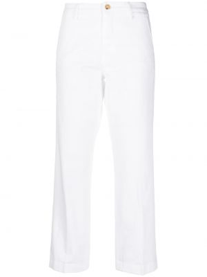 Плисирани прав панталон Fay бяло