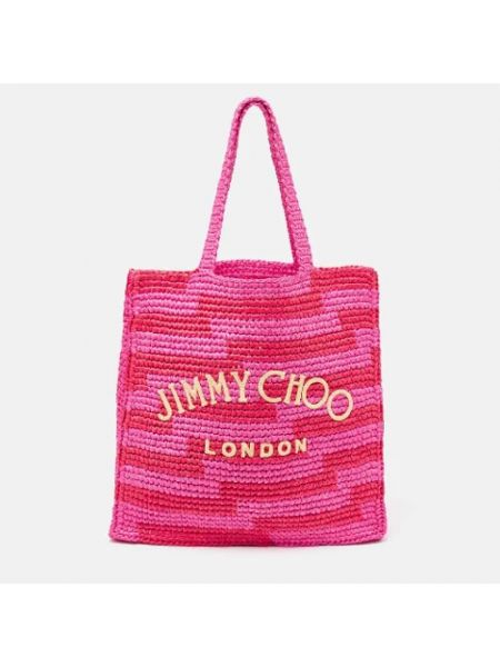 Bolso shopper de cuero Jimmy Choo Pre-owned rosa