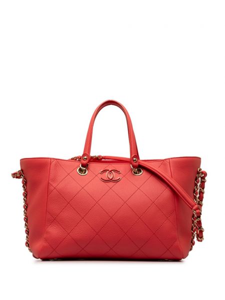 Nákupná taška Chanel Pre-owned ružová