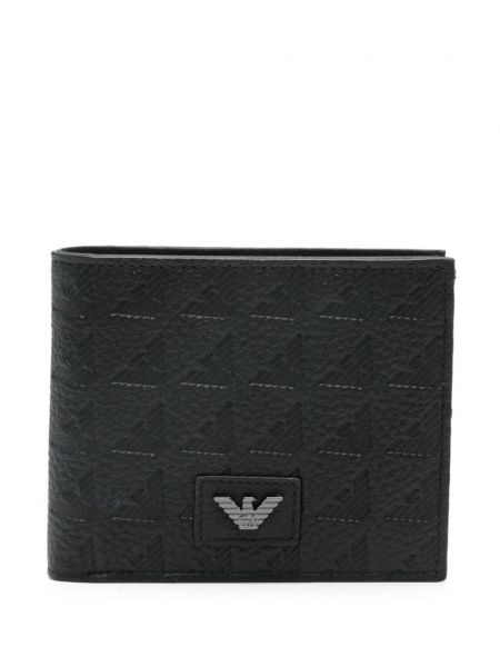 Læder kortholder Emporio Armani sort