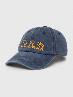 Șapcă din bumbac Mc2 Saint Barth albastru