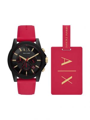Zegarek Armani Exchange czerwony
