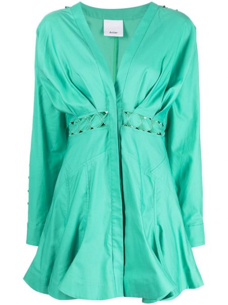 Bavlnené šaty Acler zelená