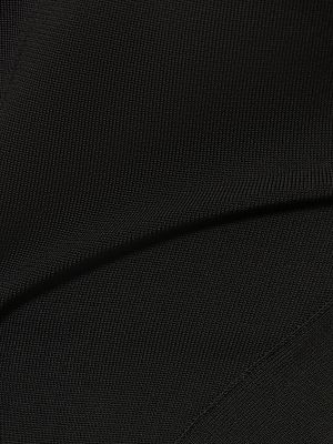 Body cu croială ajustată din viscoză Saint Laurent negru