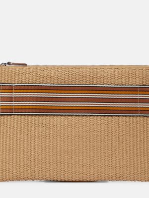 Béžový pruhovaný kufr Loro Piana