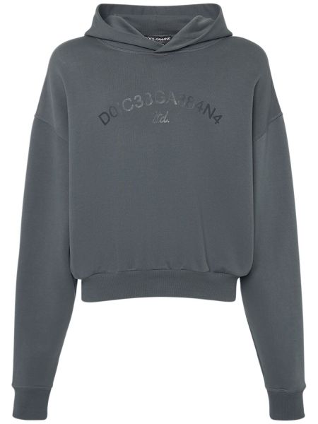Felpa in jersey Dolce & Gabbana grigio