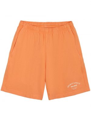 Shorts mit print Sporty & Rich orange