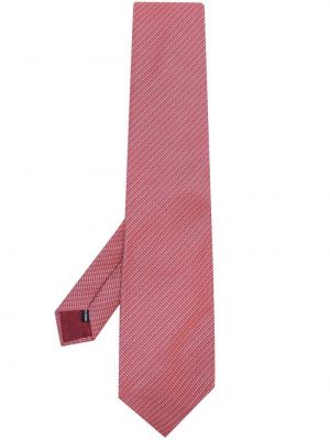 Jedwabne krawat Hermes - czerwony
