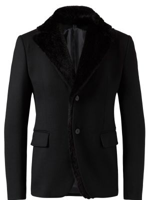 Черное пальто Emporio Armani