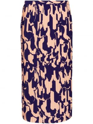 Midi sukně s potiskem s abstraktním vzorem Dries Van Noten