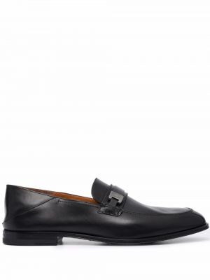 Slip-on skinn loafers Bally svart