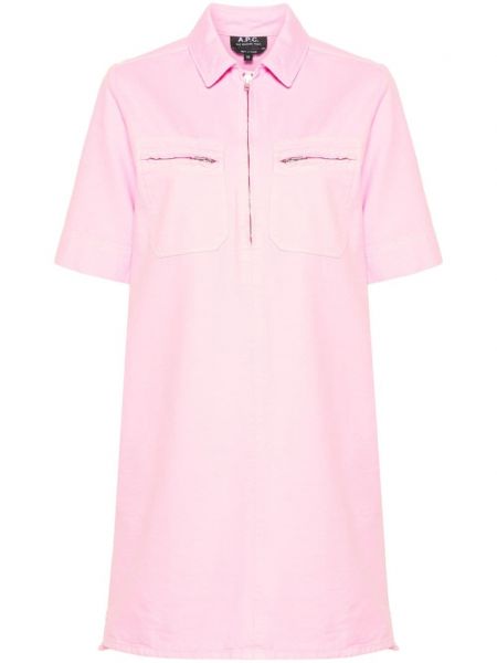 Mini šaty A.p.c. růžové