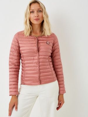 Утепленная демисезонная куртка Invicta розовая