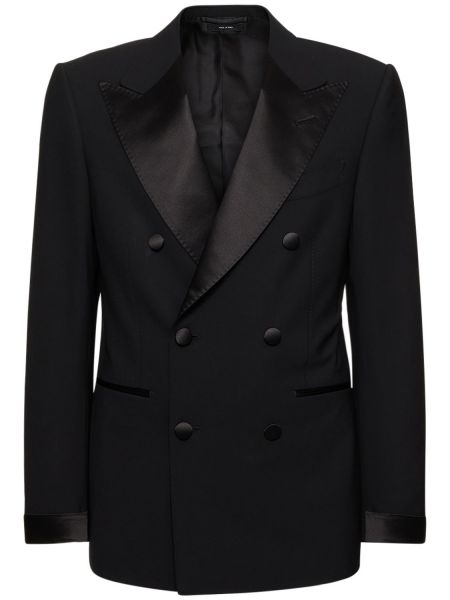 Chaqueta de lana Tom Ford negro