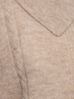 Gilet in lana d'alpaca in maglia The Garment beige