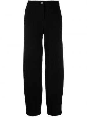 Pantaloni din jacard Emporio Armani negru