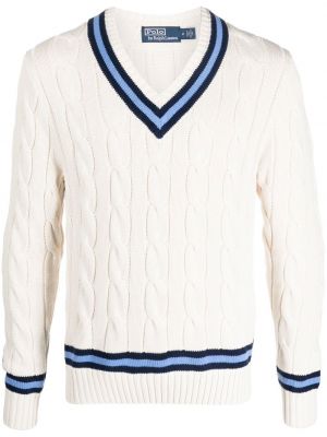 Maglione ricamata a righe Polo Ralph Lauren