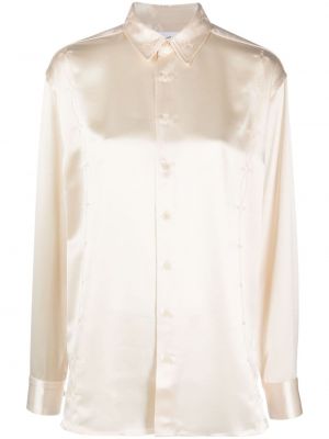 Сатенена риза Soulland бяло