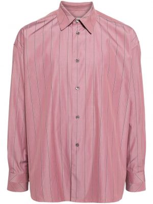 Ριγέ βαμβακερό πουκάμισο με σχέδιο Paul Smith κόκκινο