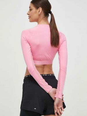 Majica dugih rukava sa dugačkim rukavima Adidas Performance ružičasta