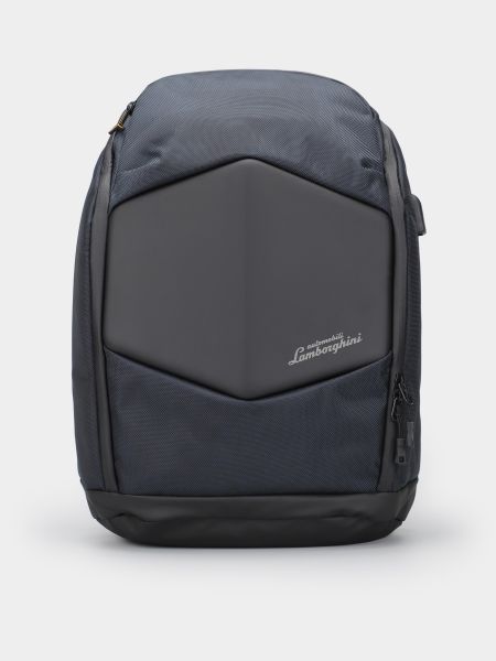 Кожаный рюкзак Lamborghini синий