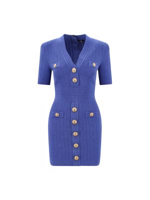 Sukienka Balmain - Niebieski