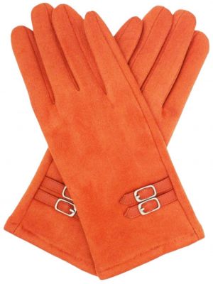 Перчатки с пряжкой Ll Accessories оранжевые