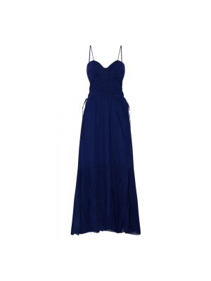 Sukienka długa Isabel Marant Etoile niebieska