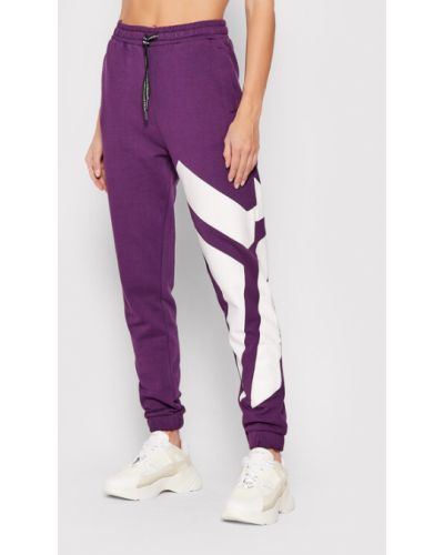 John Richmond Pantaloni trening Tutilk UWA21014PA Violet Relaxed Fit