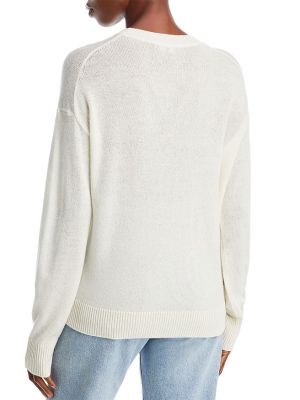 Кашемировый свитер с круглым вырезом Theory серый