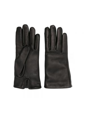 Czarne rękawiczki Saint Laurent