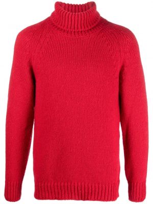 Chunky woll pullover Pt Torino rot