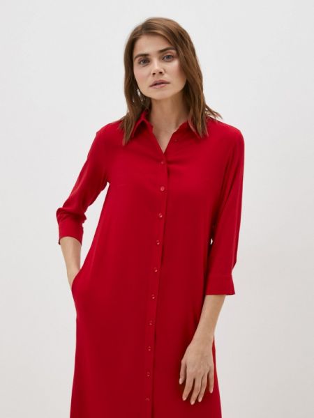 Платье-рубашка Donatello Viorano красное