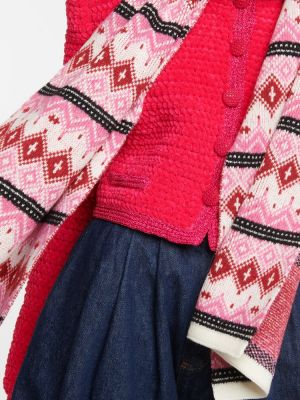 Sciarpa di lana Magda Butrym rosa