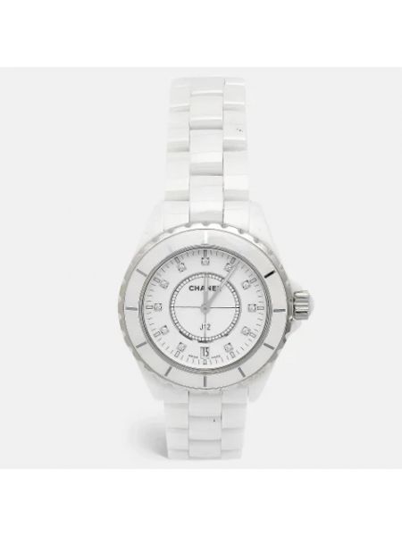 Zegarek ze stali chirurgicznej Chanel Vintage biały