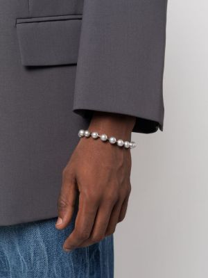 Bracelet avec perles Darkai argenté