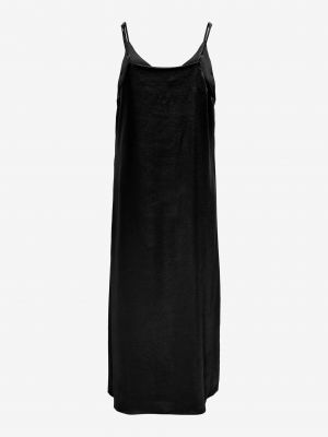 Saténové šaty Only černé