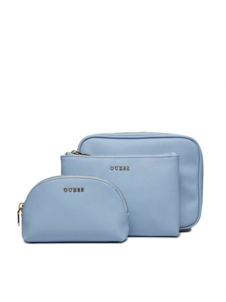 Kozmetična torbica Guess modra