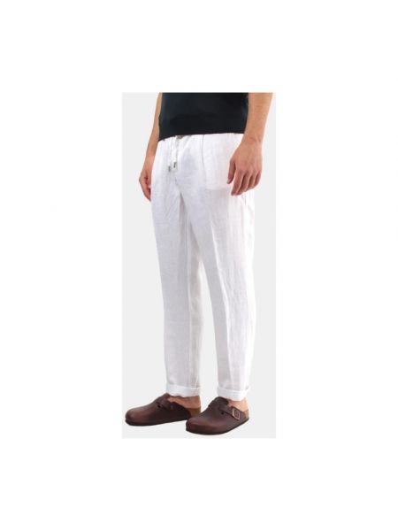 Lniane spodnie 40weft białe