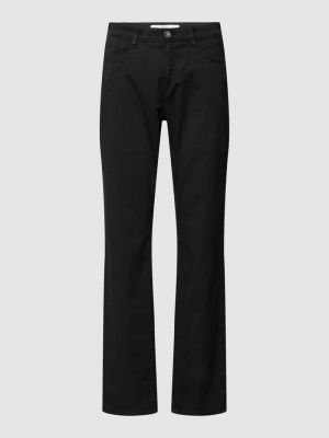 Spodnie w jednolitym kolorze Brax czarne