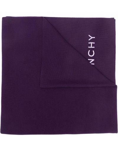 Bufanda con bordado Givenchy violeta