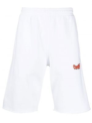 Trykt bomull bermudashorts Off-white hvit