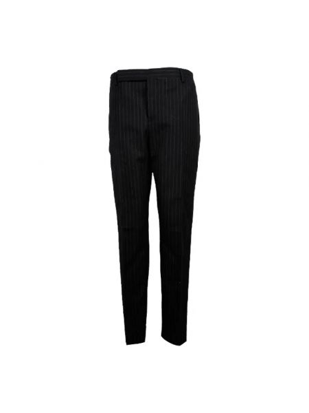 Spodnie wełniane retro Yves Saint Laurent Vintage czarne