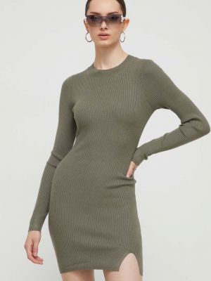 Uska mini haljina Hollister Co. zelena