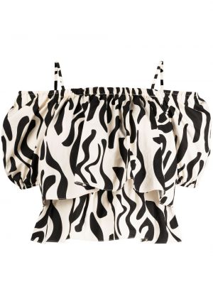 Bluză cu imagine cu model zebră Tout A Coup