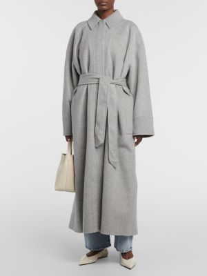Cappotto di lana Tove grigio