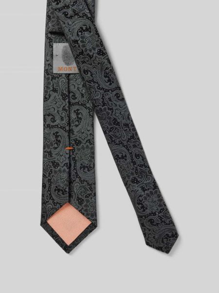 Jedwabny krawat z wzorem paisley Monti