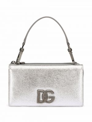 Чанта за ръка Dolce & Gabbana сребристо