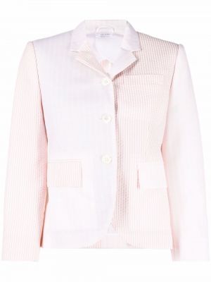 Stripete lang blazer Thom Browne rosa